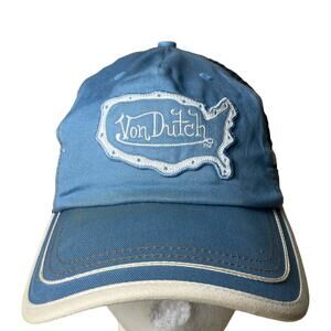 Von Dutch Blue and White Cap